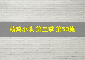 萌鸡小队 第三季 第30集